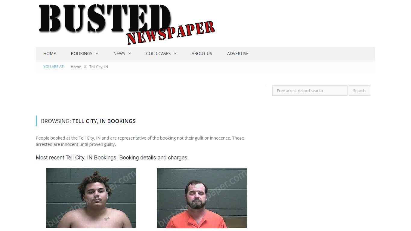 Tell City, IN Mugshots - BUSTEDNEWSPAPER.COM